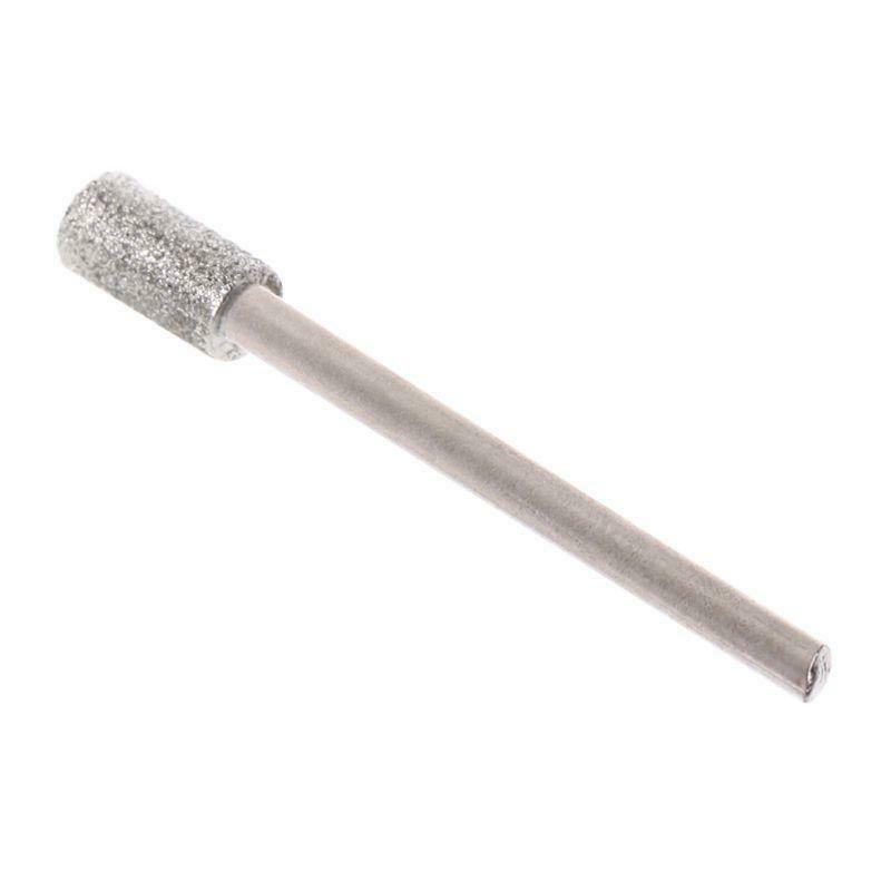 5PCS Diamond Coated Cylindrical Burr 5mm Chainsaw Sharpener Stone File Grinding