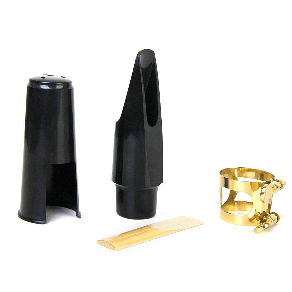 Alto Sax Saxophone Mouthpiece w 2.5 Reed Ligature   & 10 bE Strength 2.5 Reeds