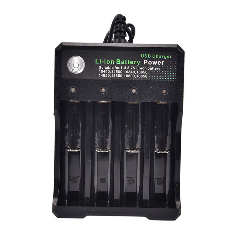 Usb Battery Charger Intelligent 4 Slots Aa Aaa Lithium Rechargeable Fast Smar BD