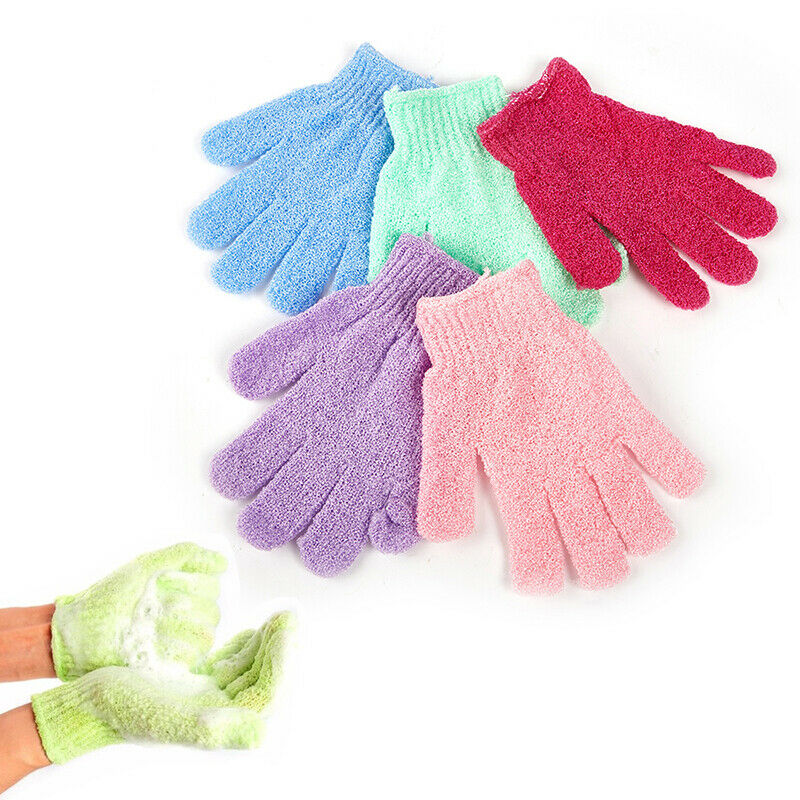 5pcs Bath For Peeling Exfoliating Mitt Gloves  Shower Body Brush Fingers To TH