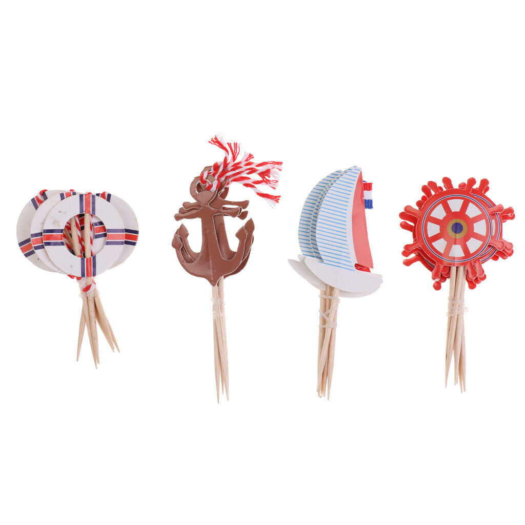 Kit Of 24 Cake Topper-Decoration Cake-Deco Cake Banner Anniversary Cake Topper