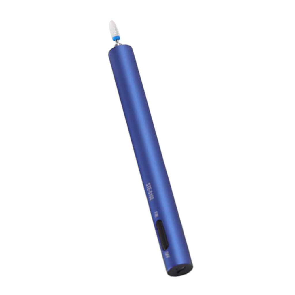 Nail Drill Pen Manicure Pedicure Nail Art Buffing Polisher Grinder Blue