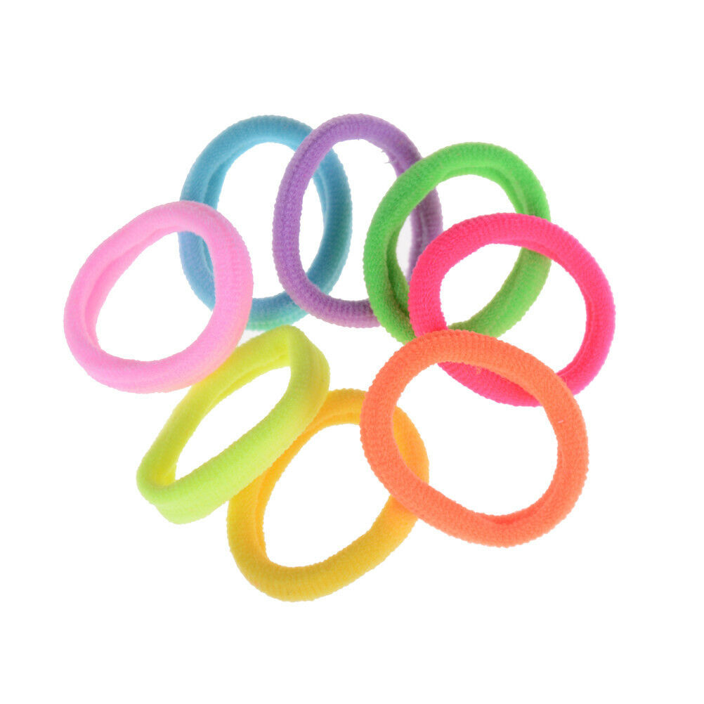 20X Hair Accessories For Girls Women Rubber Bands Ponytail HolderHairElasticBDAU