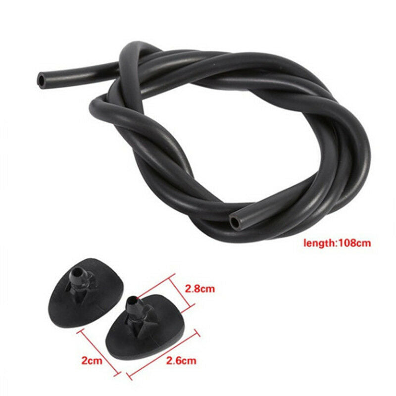 Front Windscreen Water Wiper Nozzles Mist Washer Spray Jets For Peugeot 3.l8