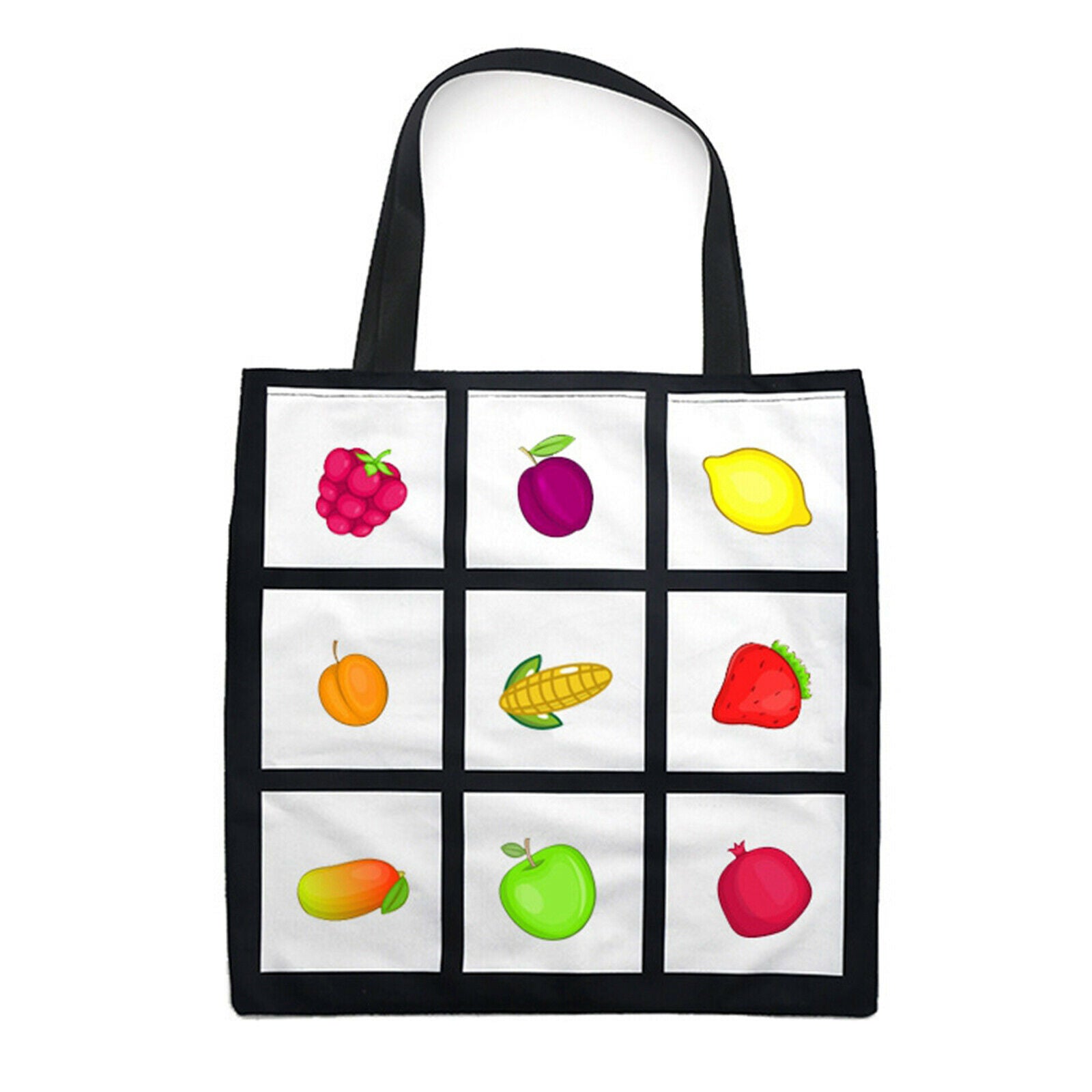 Sublimation Blank Panel Grocery Shopping Bag Printable Beach Casual Tote Bag