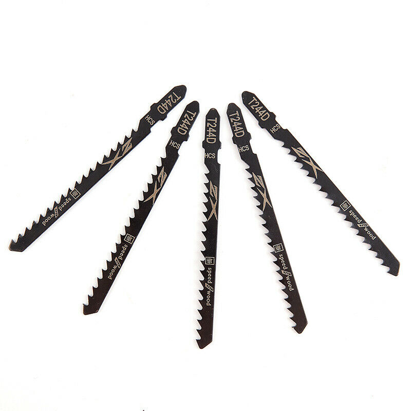 5pcs/set HCS 6T Jig Saw Blades T244D/T344D for Fast Cutting Straight CuttingBDA
