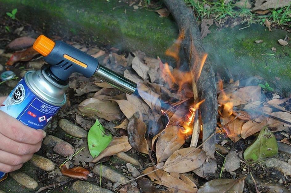Outdoor Portable Ignition Butane Gas Torch Welding BBQ Flame Gun Lighter Burner