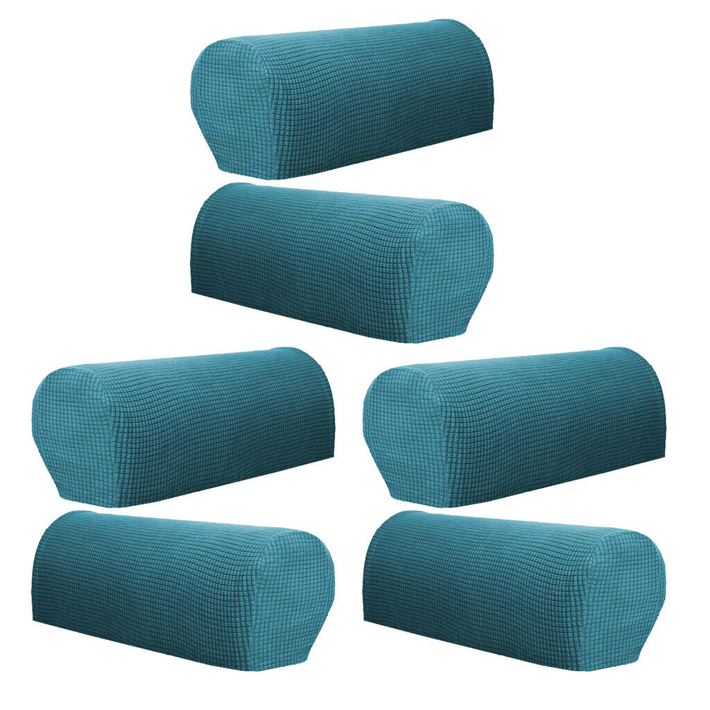 3 Pairs of Armrest Cover Stretch Fabric Sofa Armguard Anti  Couch Armrest Covers