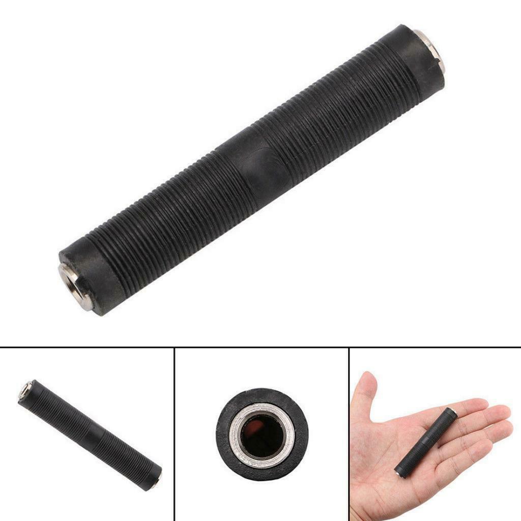 2x 6.35mm 1/4inch Female To Female Audio Adapter Joiner Coupler Black