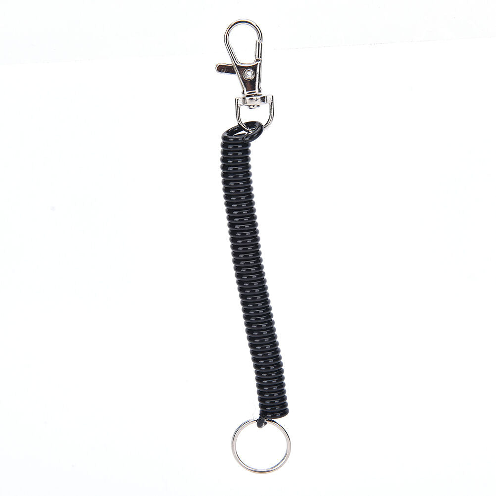2xTactical Retractable Elastic Rope Securit Gear Tool Hiking Camping Keych.l8