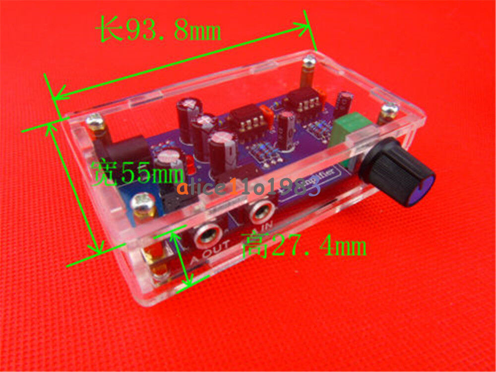 Portable Headphone Amplifier Board Kit AMP Module Kit For Classic 47 DIY + Case