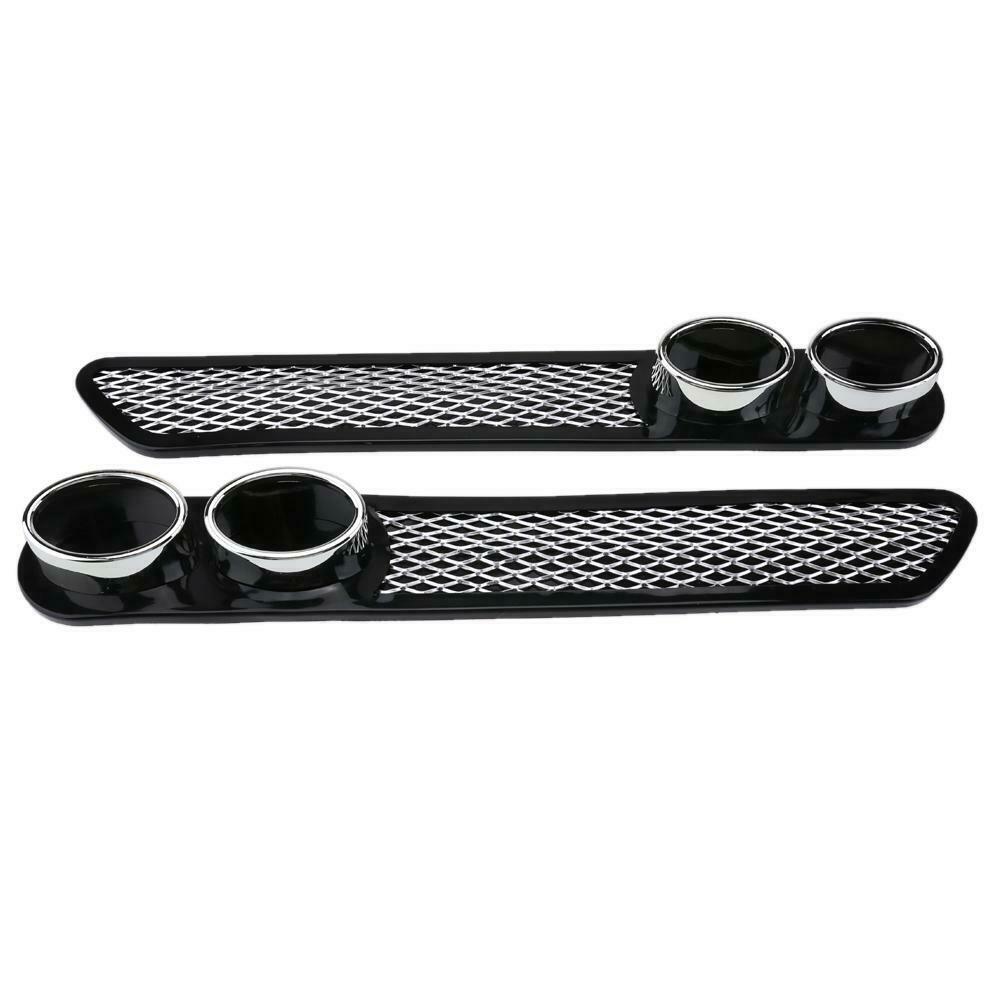 2pcs Car Plastic Dummy Dual Exhaust Pipe Stickers Car Styling Accessory