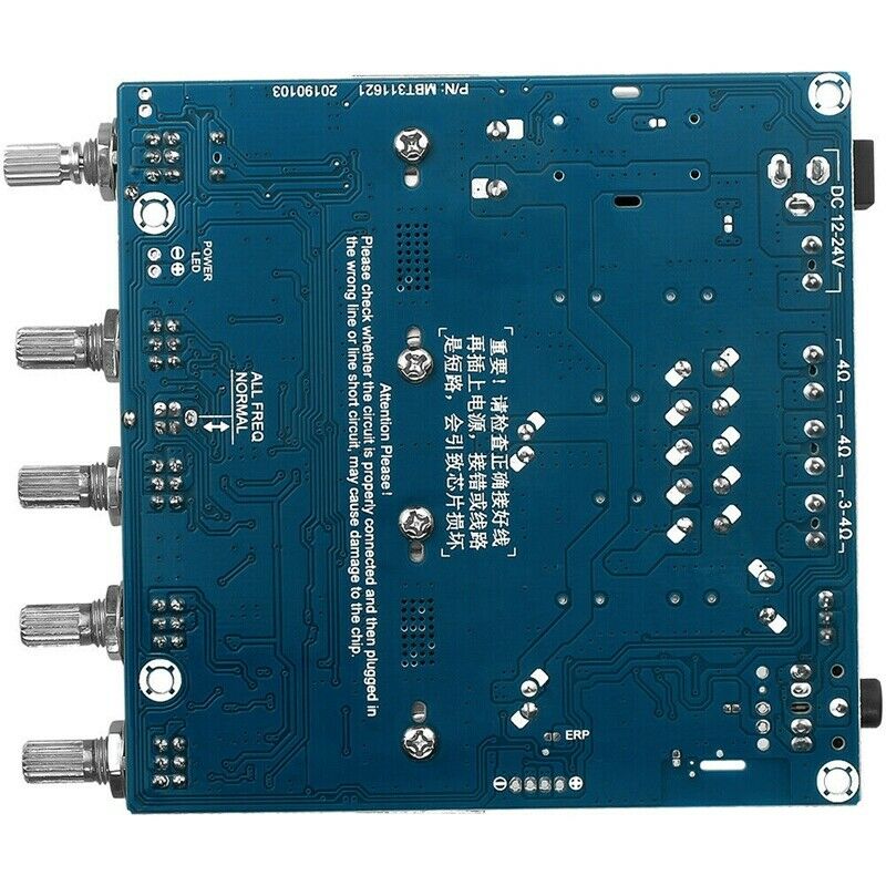 TPA3116D2 DC12V-24V Bluetooth 4.2 Subwoofer Audio Amplifier Board 2.1 Channel G6