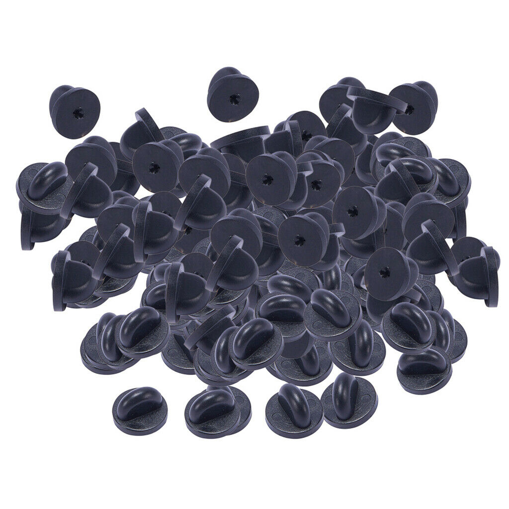 200PCS RUBBER PIN BACKS BUTTERFLY CLUTCH BACKS PIN BACKS TIE TACKS LAPEL PIN