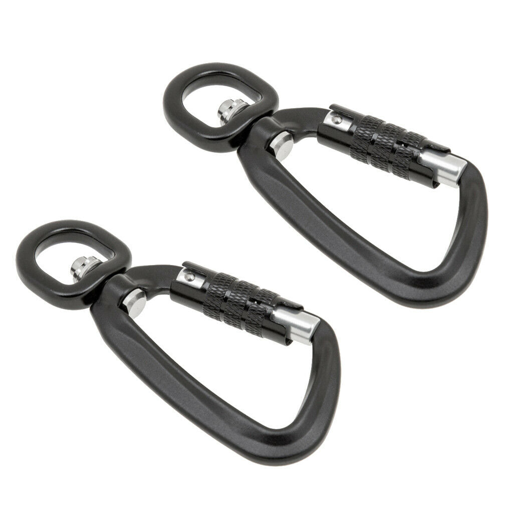 Lots 2 Auto Locking Carabiner Hiking Keychain Hammock Buckle Hook Carabiner