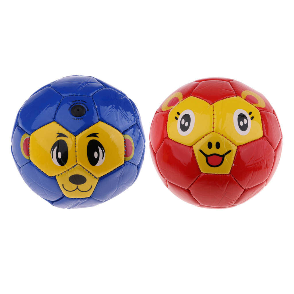 2Pcs 5.5in Soft Soccer Balls Fit for Small Kids Children Training Learning