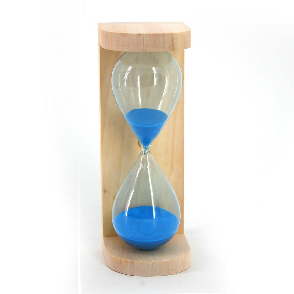 Simple Hourglass Sand Timer Clock Sandglass Office Desk Decoration Blue