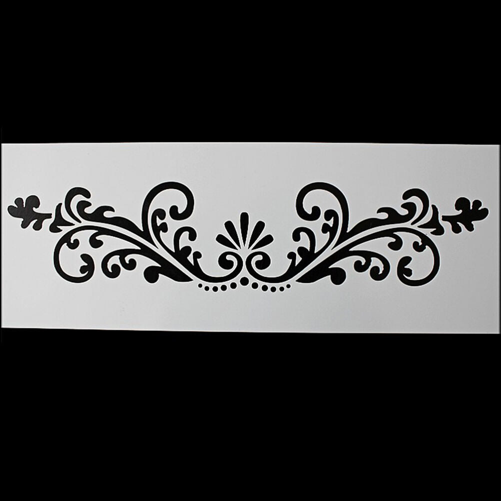 Lace Flower Border Edge Cake Stencil Decorating Sugarcraft Fondant Baking .l8