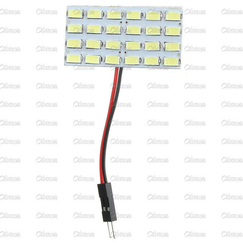 12V 3W 24 SMD 5730 LED Light Panel Board Car Dome Interior Reading Bulb Lamp