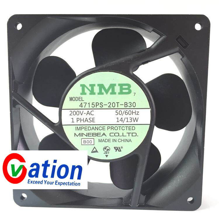 For NMB 4715PS-20T-B30Aluminum frameAC Cooling fanAC200V14/13W 120*120*38MM 2pin
