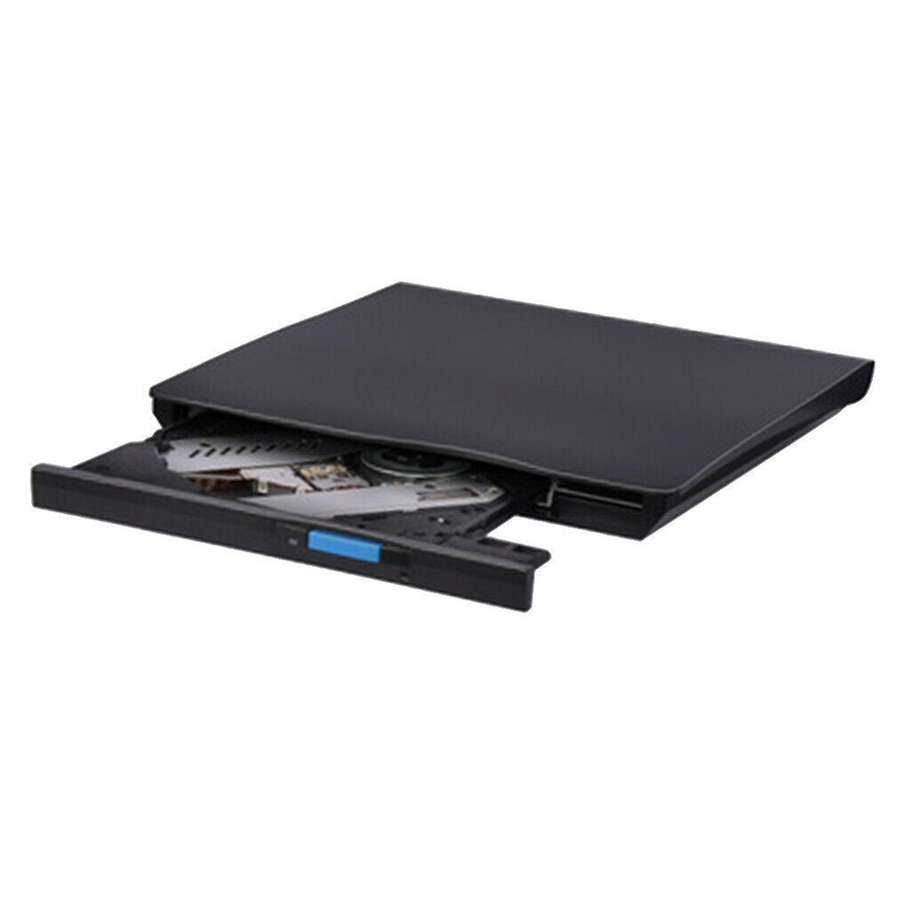 External USB 2.0 DVD-RW Burner Writer CD Player For Laptop Desktop PC Black