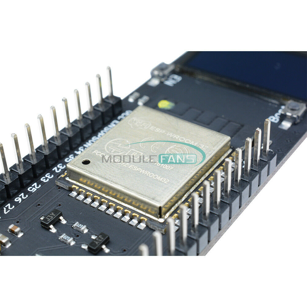 White ESP32 WiFi Bluetooth 0.96 inch OLED 18650 Battery Development CP2102 Board
