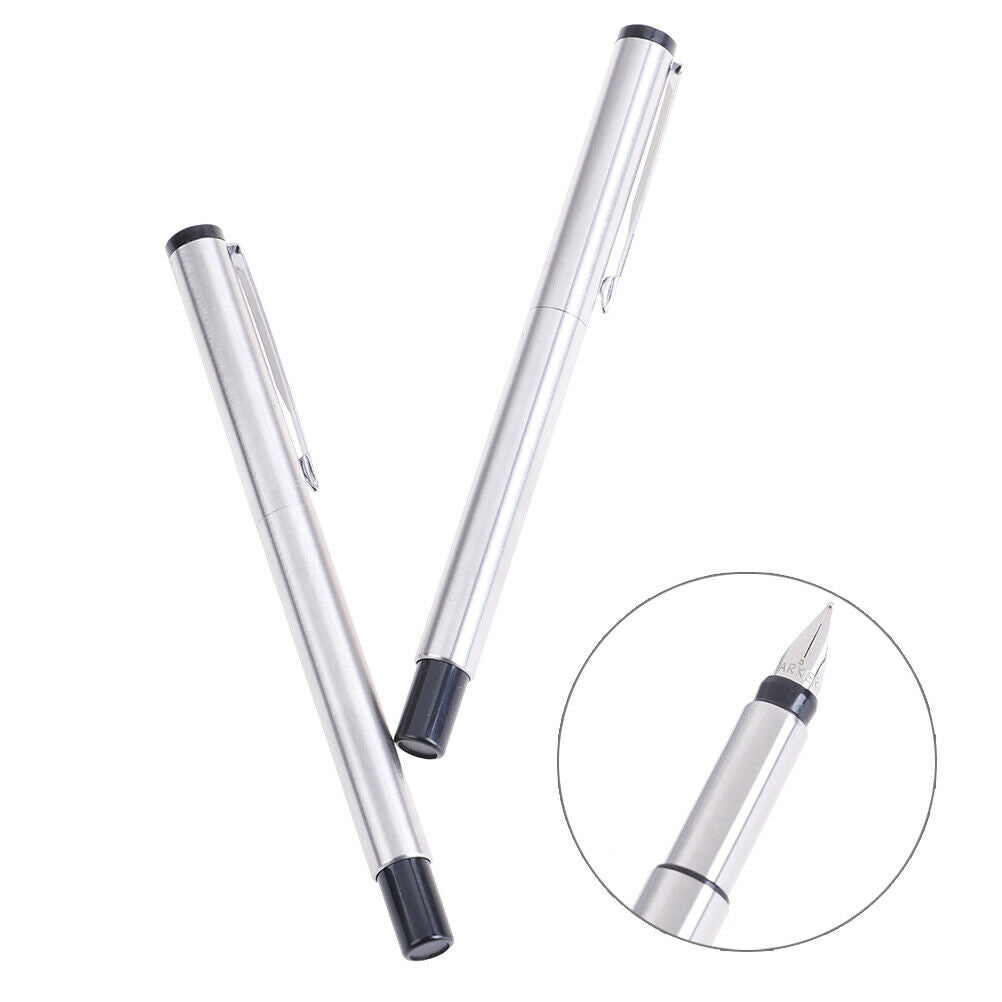 1Pc fashion classic business metal fountain pen 0.5mm office school stud.l8