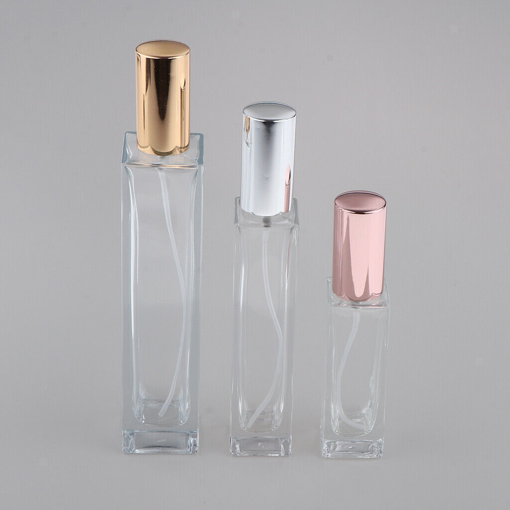 4pcs Glass Spray Bottle Perfume Vials Travel Storage Container