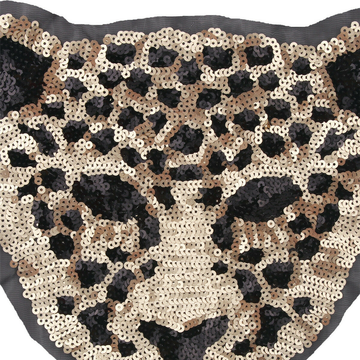 Sequins Patch Leopard Head Diy Clothes Patches For Clothing Sew-on Embroidered