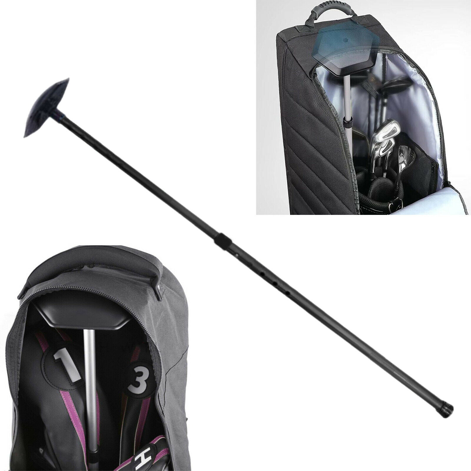Golf Club Travel Bag Cover Aluminum Spine Golf Club Protection