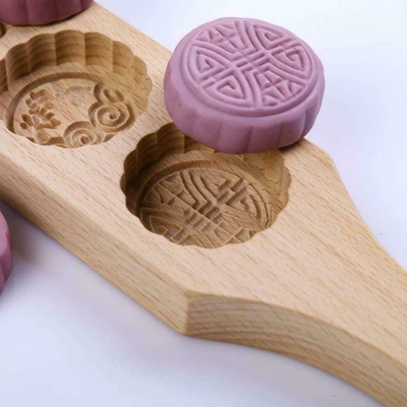 Moon Cake Molds Wooden Pastry Moulds Making Mung Bean Cake Sorbet Baking Gadgets