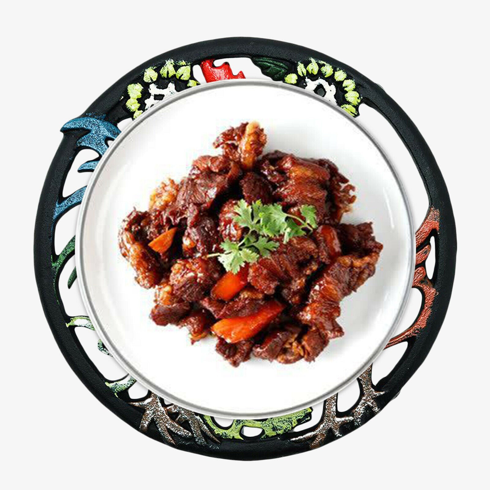 1x Round 20cm Placemat Hot Pads Home Dining Room Desktop Protection Desk Pad