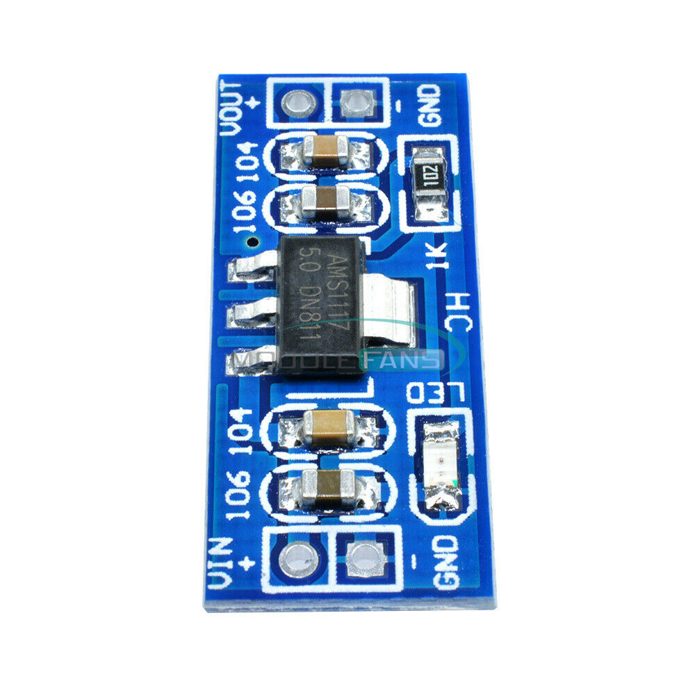 5PCS 6.0V-12V to 5V AMS1117-5.0V Power Supply Module AMS1117-5.0 Board AMS1117