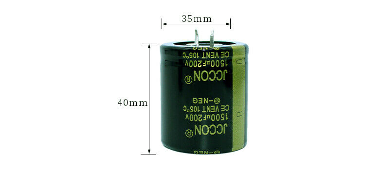 1pcs 200v 1500uf Aluminum electrolytic capacitor Cutting filter capacitor 35x40