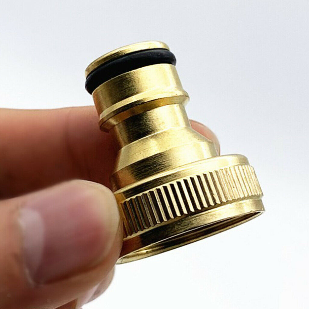 3/4" NPT Balcony Plumbing Tap Hose Pipe Brass Quick Adaptor Female Thread