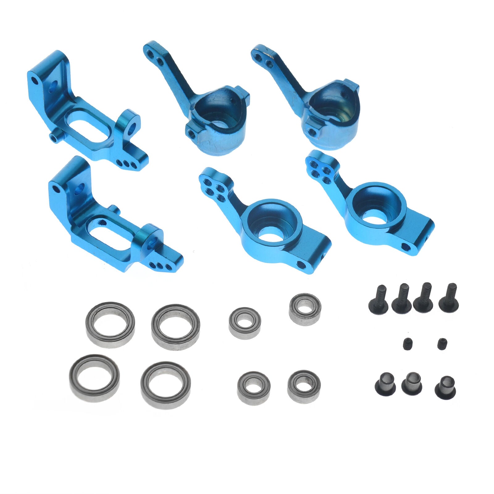 For HSP 1:10 RC Racing Car Upgrade Parts Alloy Front Rear Hub Carrier Steering