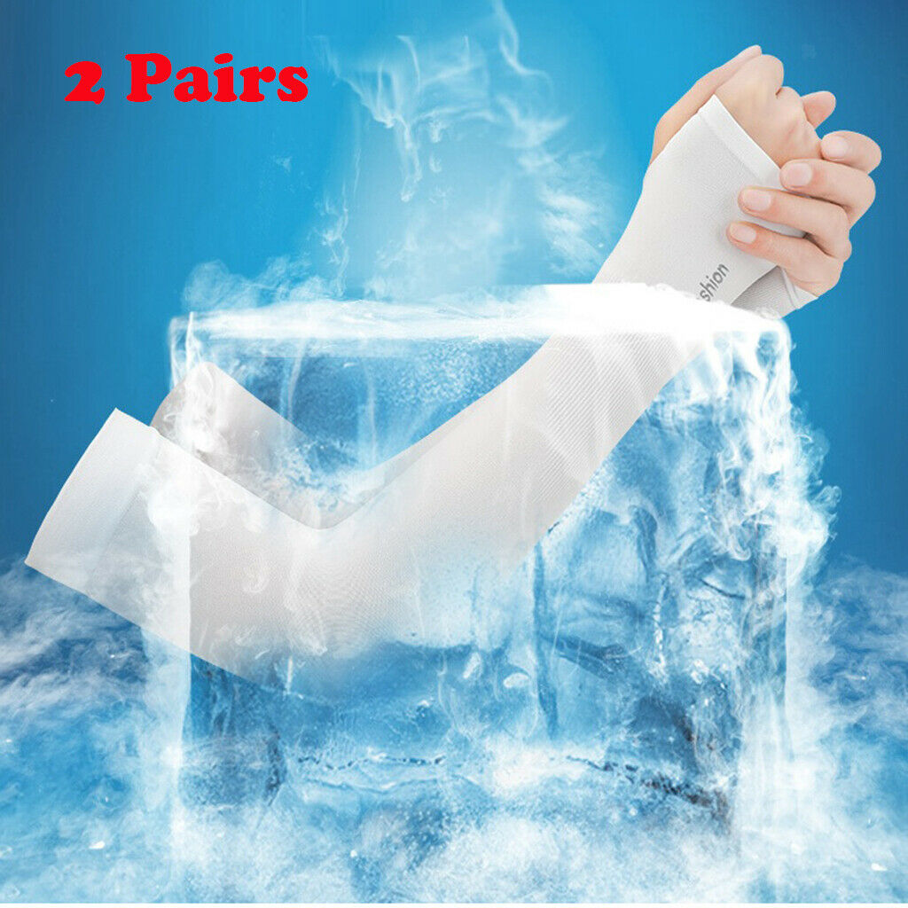 Anti-Slip Seamless Cooling Arm Sleeves Skin Fishing Golf Sports Running Wrap