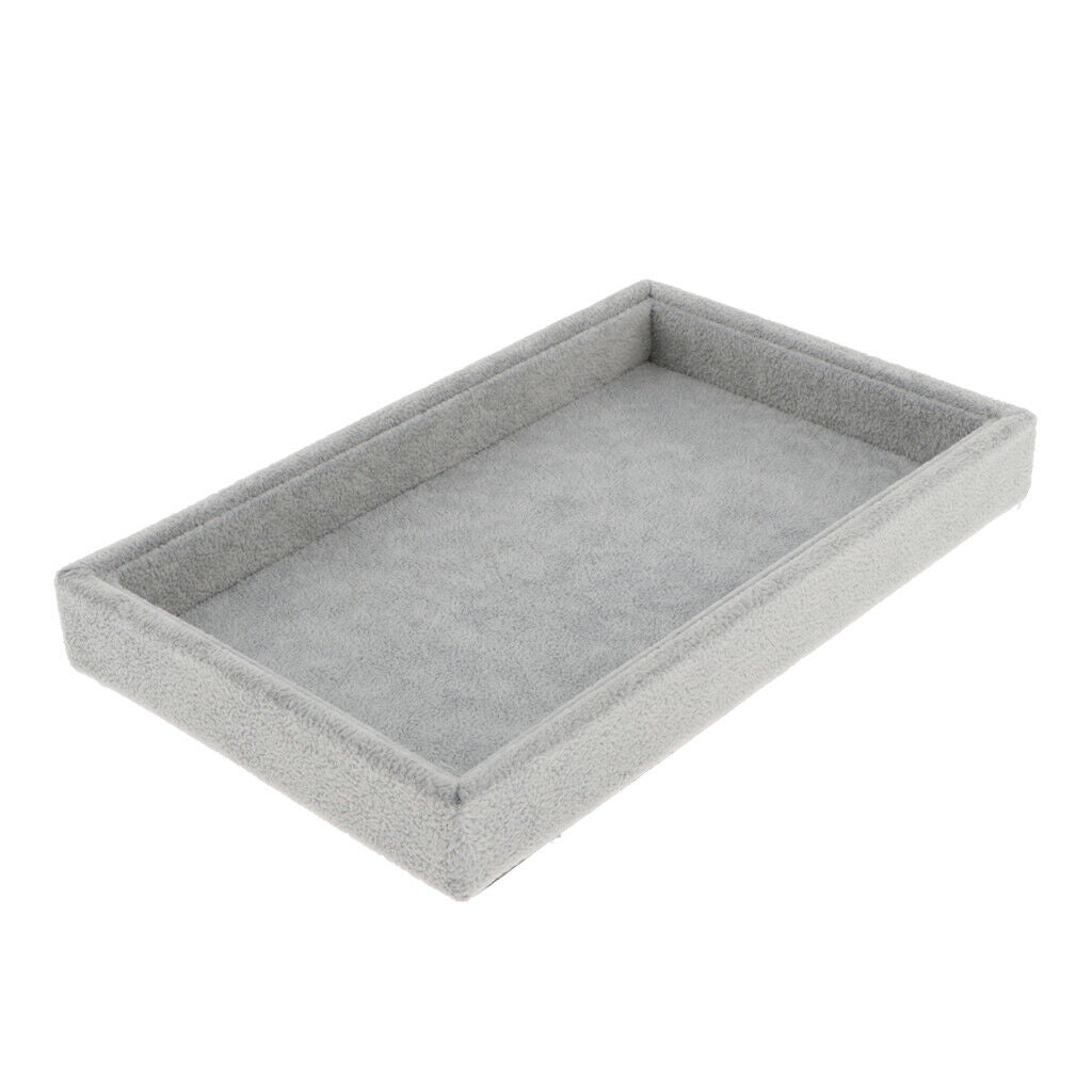 2pcs Jewelry Display Tray Rings Earrings Holder Organizing Tool Organizers