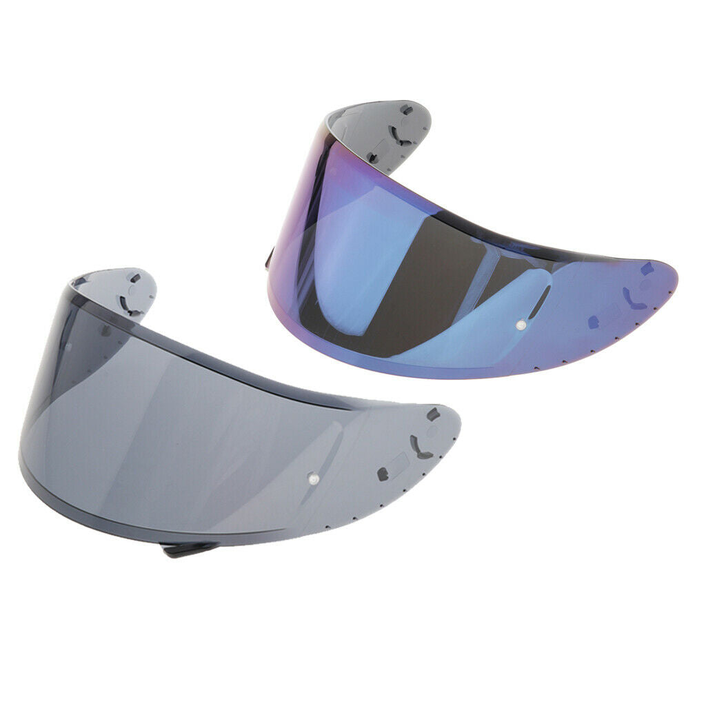 2PC Motorcycle Helmet Visor for X14 RF-1200 X-spirit Motor Parts Blue+Gray