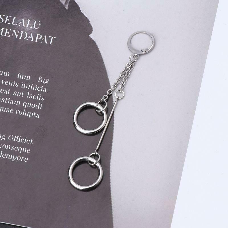 5Pcs KPOP Bangtan Boy Album Long Chain Drop Earrings Kit Korean Fashion Jewelry
