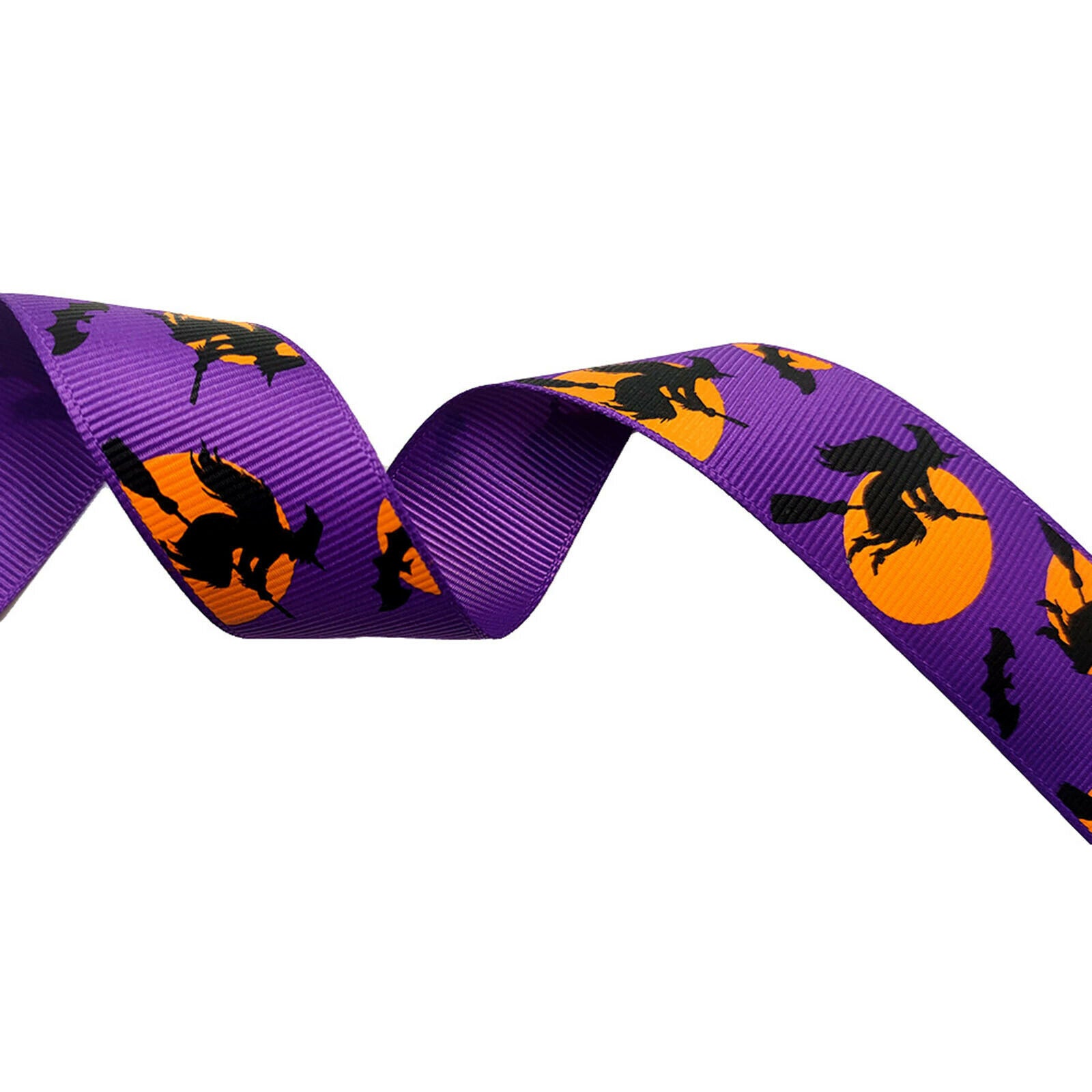 12yards Halloween Ribbon Ghost Grosgrain Ribbons Gift Wrapping Package Decor