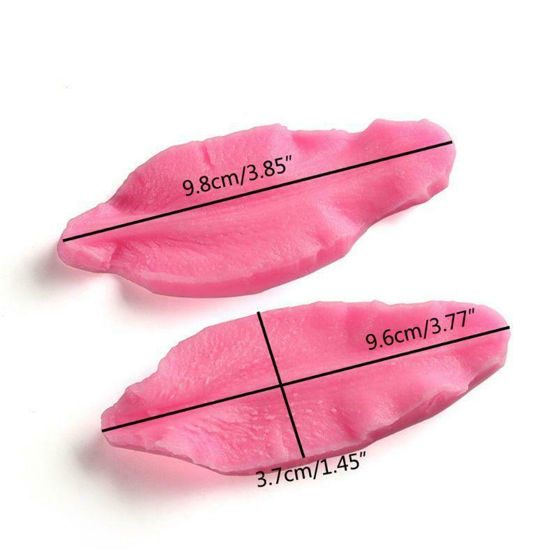 22PCS Gum Paste Flower Veining Silicone Fondant Molds for Wedding Cake Decor