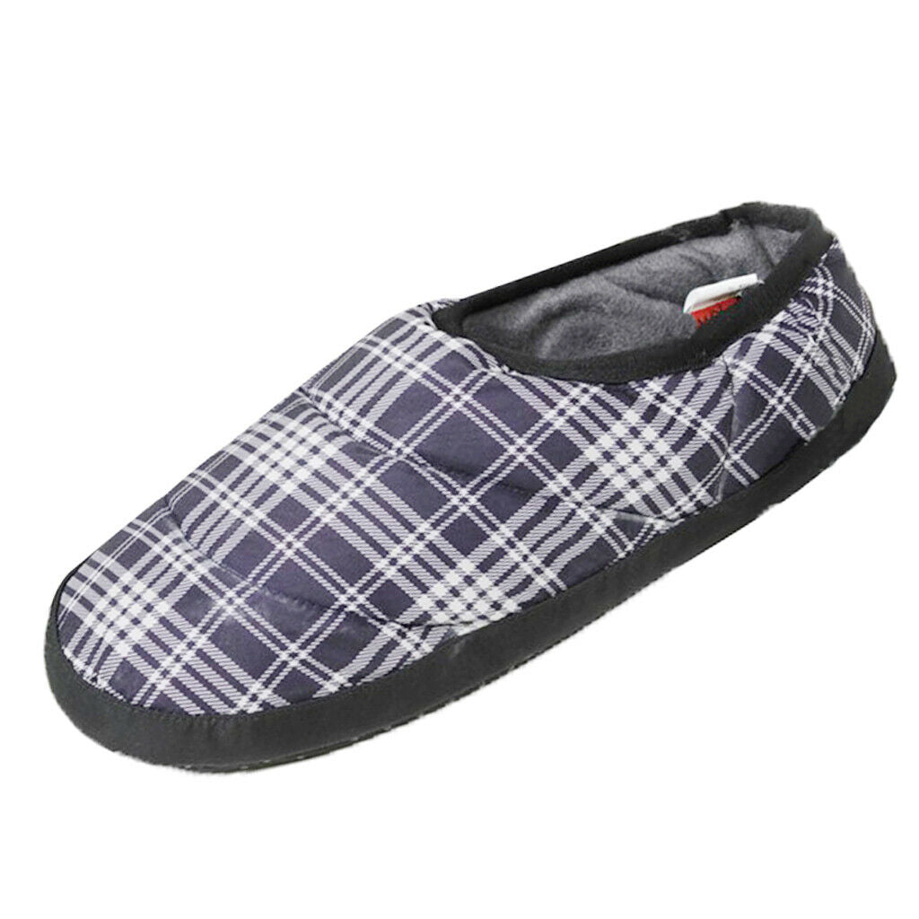 1 Pair Winter Warm Down Slippers Non-Slip Soft Slippers Sports or Camping