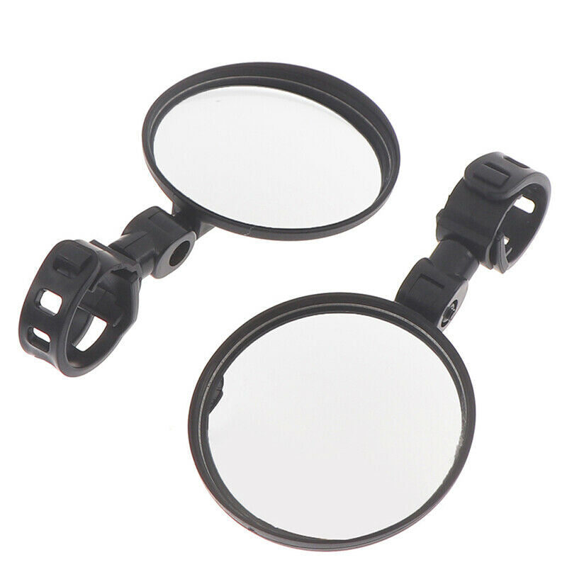 2Pcs Bicycle Mirror Handlebar Rearview Mirror Wide Angle 360 degree RotateB Lt