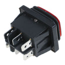 1PC 30A/250V 6Pin Waterproof  Auto Boat Toggle Rocker Switch with LED 12V 22N Tt