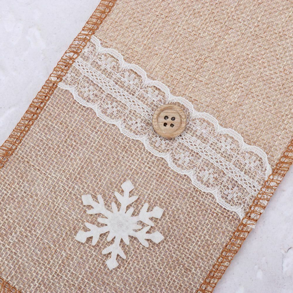 Christmas Eve Xmas Ornaments Home New Year Decor Cover Cutlery Bag Fork Case