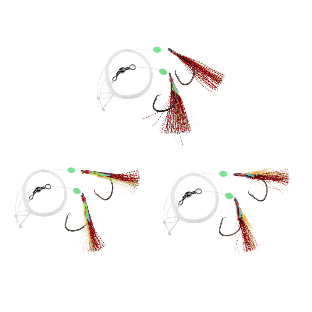 Fishing Barbed Hooks Fishing Lures Baits Jig Lure with Sea Fishing Hooks 4-0