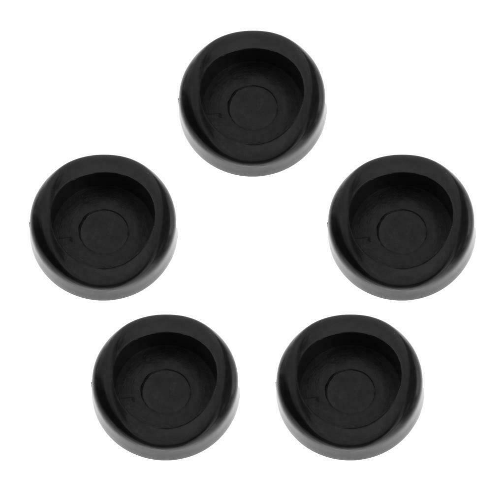 Saxophone Sax Upper Thumb Rest Button Replacement, 5pcs, 14mm Inner Dia. Plastic