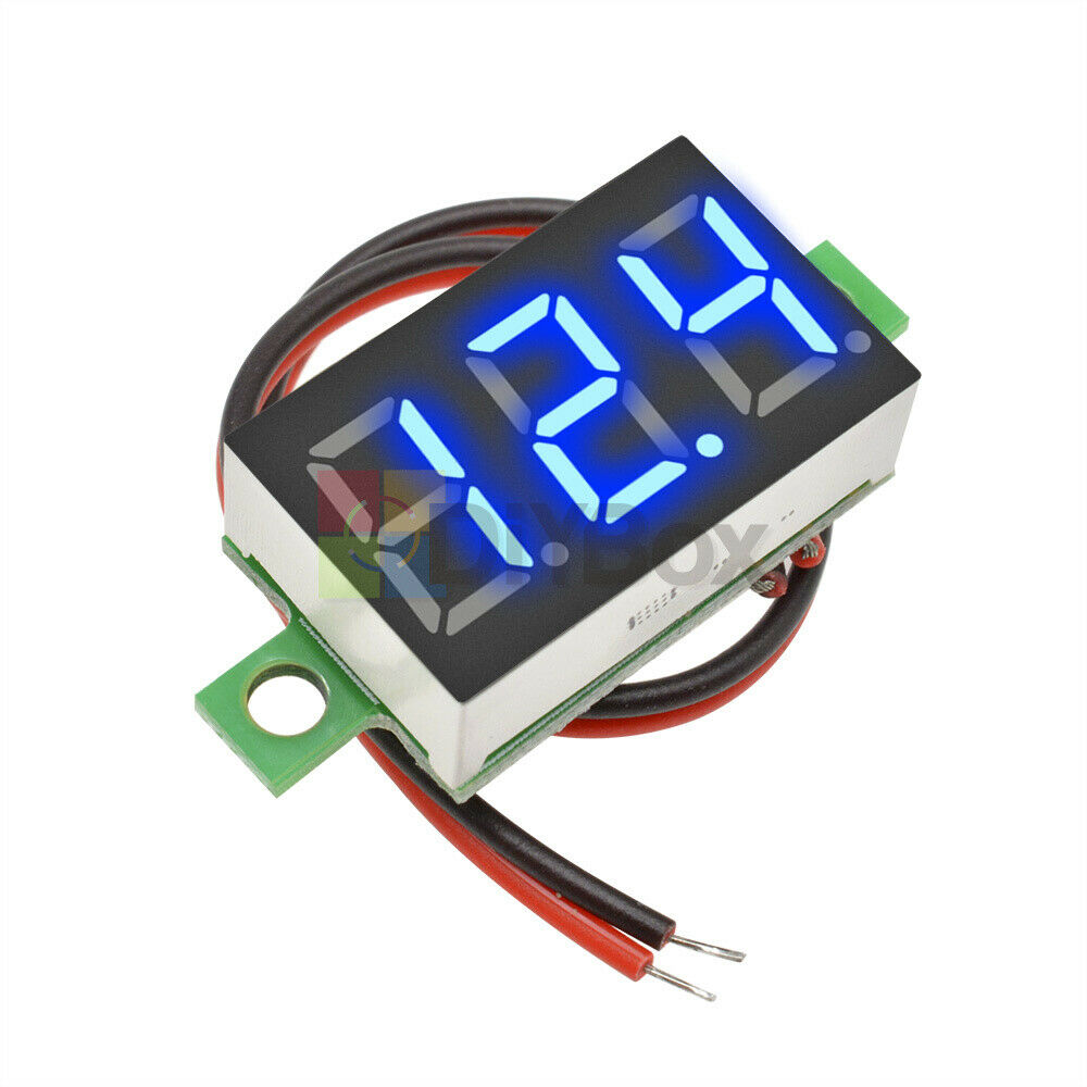 0.36'' inch LED DC4.7-30V Blue Voltage Meter Display Digital Voltmeter 2 Wire