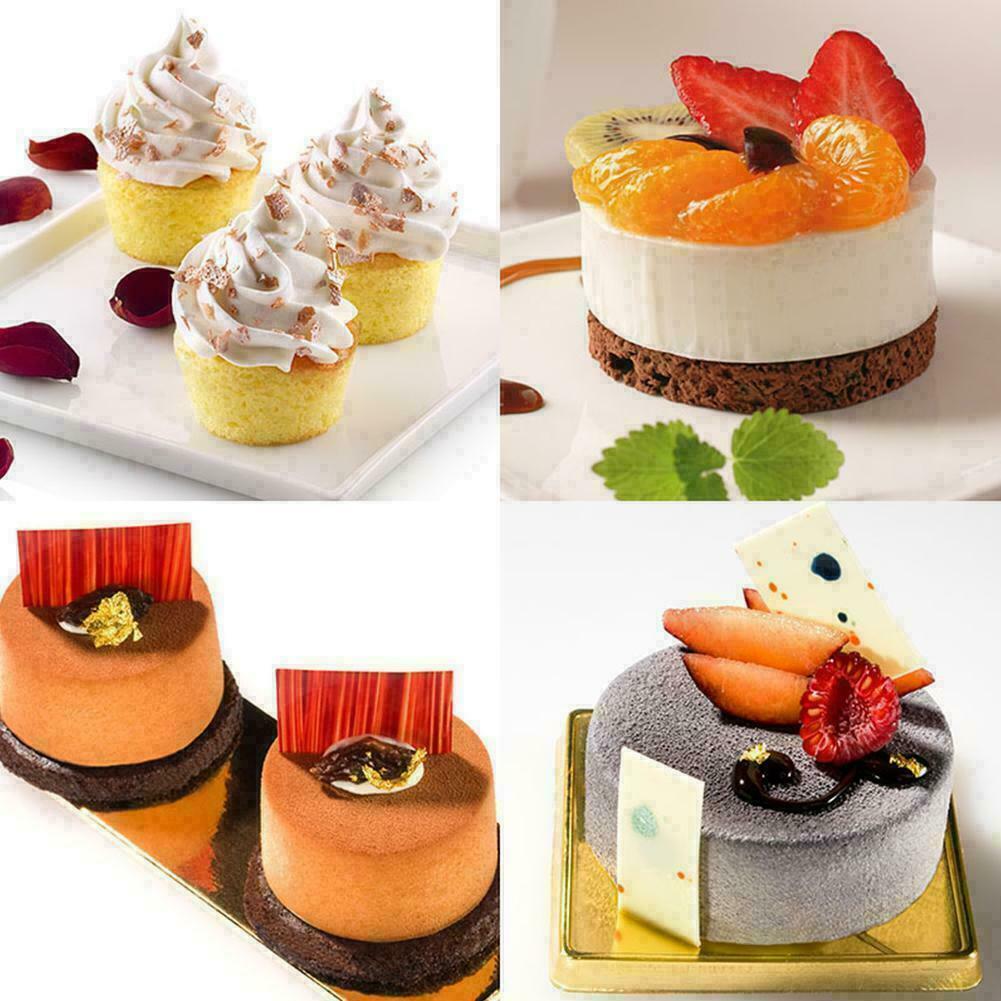 8 Grids Round Silicone Mold Soap Cake Bread Cupcake Baking K3O1 Moulds I8B1